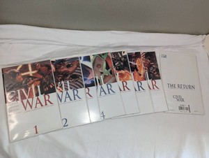 Marvel Civil War #17 Complete Set  The Return #1 Matching Covers 2006