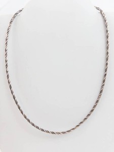 Twisted Sterling Silver Cable Necklace