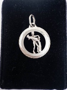 Sterling Silver Pendant - Aquarius Medallion