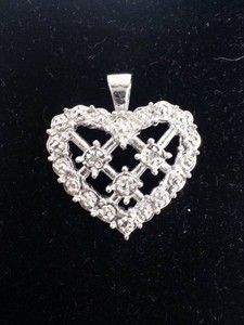 Sterling Silver Heart Pendant - 925 Openwork Design