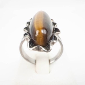 Tigers Eye Ring - Unmarked Size 8