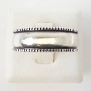 WM Sterling Silver Milgrain Band Ring Size 7