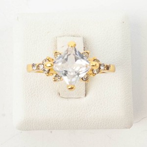 Bridal Ring - CZ Unique Cubic Zirconia Size 6