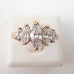 CZ Ring - marquise Cut Cubic Zirconia Size 7