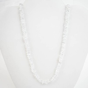 Blue Topaz Beaded Necklace With Gold-Tone Clasp