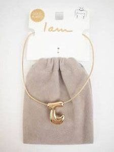 Pendant Necklace - I Am Gold-Plated Initial J Charm