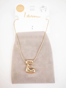 Initial Necklace - I Am Gold-Plated E Pendant