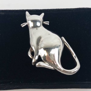 Cat Brooch - Premier Designs Silver-Tone Feline Pin