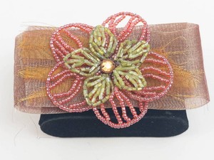 Beaded Flower Brooch