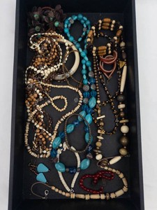 Costume Jewelry Mixed Lot - Beaded Necklaces, Bracelets & Earrings