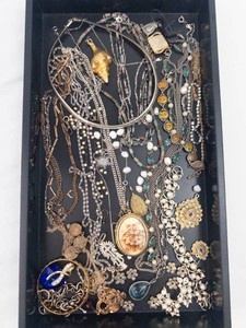 Costume Jewelry - Assorted Necklaces, Earrings, Bracelets & Brooches