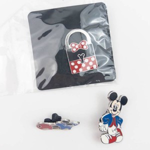 Disney Enamel Pins - Mickey, Minnie Lock & Train (Lot of 3)