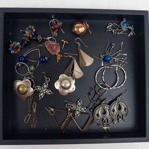 Costume Jewelry Earrings - Assorted Drop, Dangle, Hoop & Beaded Styles
