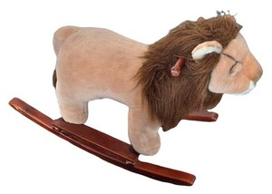 DR - Rocking Lion Toy - FAO Schwarz Plush Childs Rocker