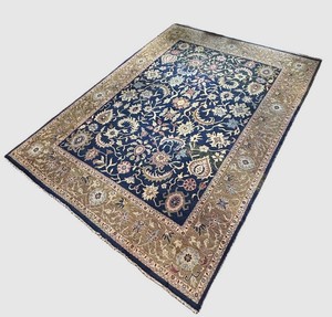 LR - Area Rug - Traditional Floral Persian-Style Design 103 X 138 in