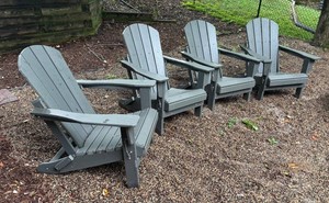 BY - Four Adirondack Chairs - Outdoor Seating
