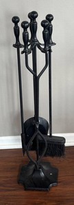 DR - Black Finish Fireplace Tool Set