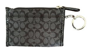 DR - Coach Signature Monogram Zippered Wallet