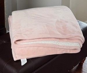 UGG Pink Sherpa Throw Blanket