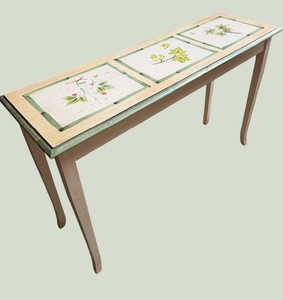 Botanical Sofa Table  Console Table