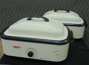 2 NICE LARGE NESCO ROASTERS