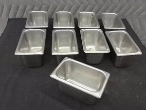 9 NSF STAINLESS SMALL STEAM TABLE PANS