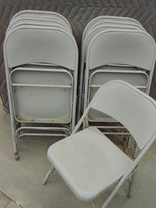 10 FOLDABLE METAL CHAIRS