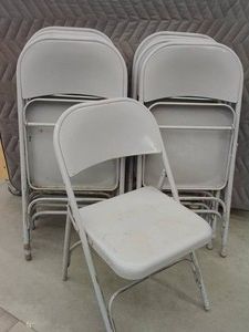 10 FOLDABLE METAL CHAIRS