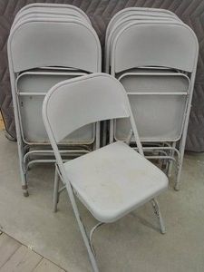 10 FOLDABLE METAL CHAIRS