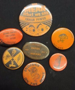 VINTAGE GRAND RAPIDS INDIANS PINS