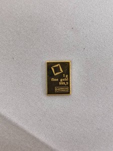 1 Gram Solid 24 karat Gold Bar