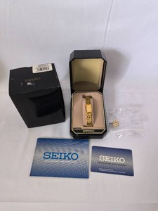 Vintage Seiko gold tone womens rectangular watch