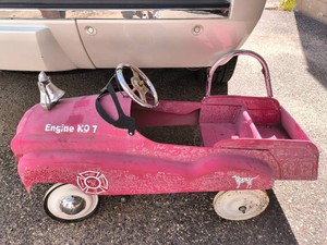 Vintage Instep fire engine No 7- pedal car