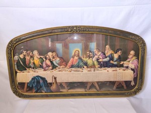 Vintage Framed Print of The Last Supper