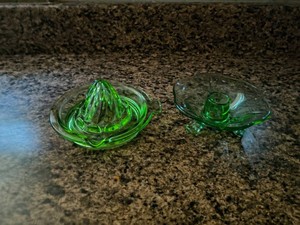 Vintage Uranium Glass Pieces