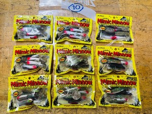Lot of 9 pkgs - MIMIC MINNOW TAILS - WaTeRmeLoN SpArKlLe - Northland Tackle Lot