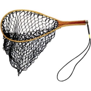 New Frabill Wood handled TROUT NET w removable swivel lanyard - High Quality