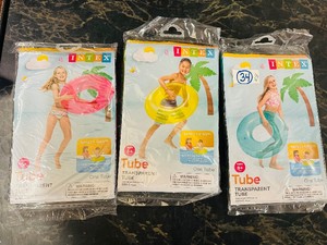 Lot of 3 INTEX Transparent Tubes - NEW