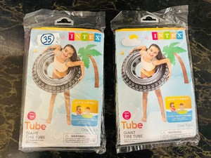 Lot of 2  New INTEX Giant TIRE TUBE (swim toy) - 36