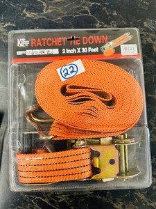 -NEW- RACHET TIE DOWN STRAP - 2 in x 30 ft - Kentucky Industrial