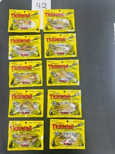 10 pkgs - Retail Lot - TICKLE TAIL GRUBS - White Shiner - Northland Tackle