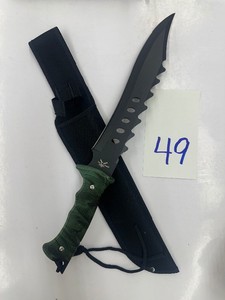 CUT-OUT TACTICAL KNIFE w Nylon Sheath -new-