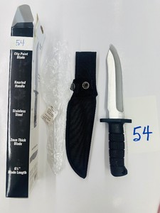 -NEW- HUNTING KNIFE w Nylon Belt Loop Sheath