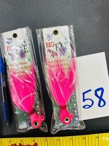 Lot of 2  BIG EYE BUCKTAIL JIG - Xtra Large -NEW-