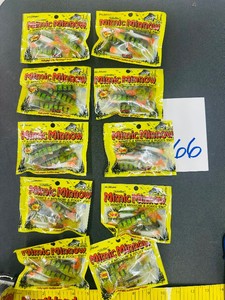 Retail Lot - 10 pkgs - MIMIC MINNOW TAILS - Perch  Northland Tackle of Bemidji, MN