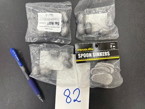 SINKER LOT - Lead Weights - Egg & Spoon