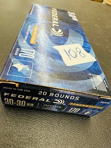 FEDERAL  30-30 WIN  170 gr  Jacketed Soft Point