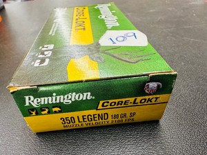 350 LEGEND  180 gr  Remington CORE-LOKT