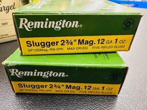 2 BOXES - SLUGGER 2 34 Mag. 12 ga - 1 oz