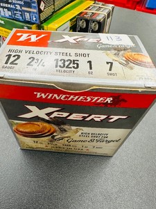 Hi Vel Steel Shot  - 12 ga - 2 34 -  1 oz -  7 shot -  Winchester XPERT